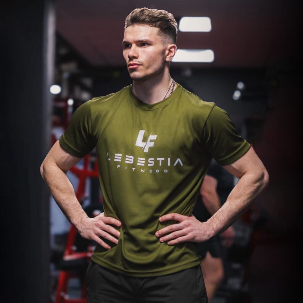 Lebestia Fitness Tee - Khaki Green